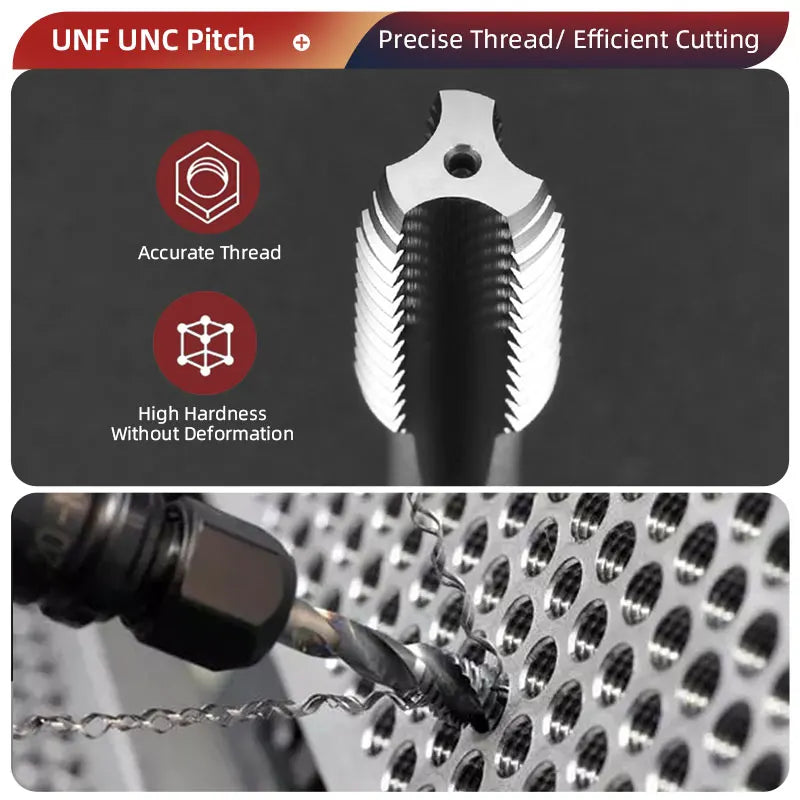 BB Machine Taps UNC UNF Inch Pitch CNC Hole Thread Tool Carbide Coated for Aluminum Steel