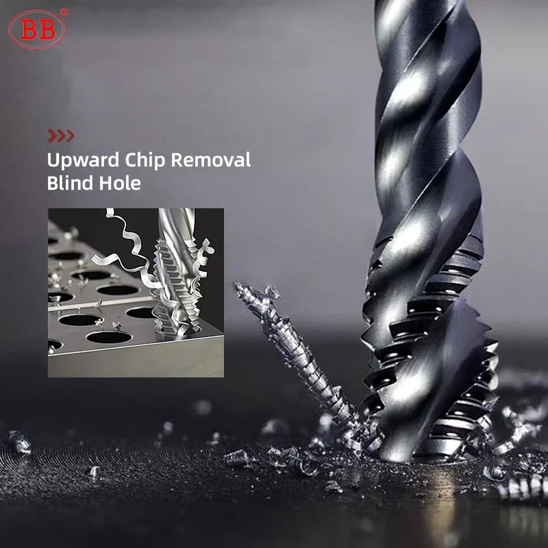BB Machine Tap Internal Cooling CNC Carbide Thread Tool for Aluminum Steel Metal Coated JIS