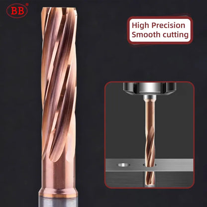 BB Reamer 7.54-9.26mm Carbide Spiral Flute Pro External Cooling Coated CNC Machine for Metal Steel BB2055