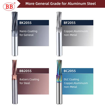 BB UNC UNF NPT BSP G BSPT PT RC Thread Milling Cutter Inch Solid Carbide CNC Pipe Machining Tool 55 60 1/4 3/4 5/16 1/8 3/8 1/2
