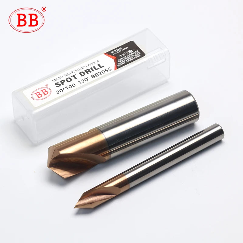 BB NC Spot Drill Carbide Stub Center Bit 60 90 120 Degree 1-20mm Chamfer Location Prepare Guide Pilot Hole CNC Machine Tool