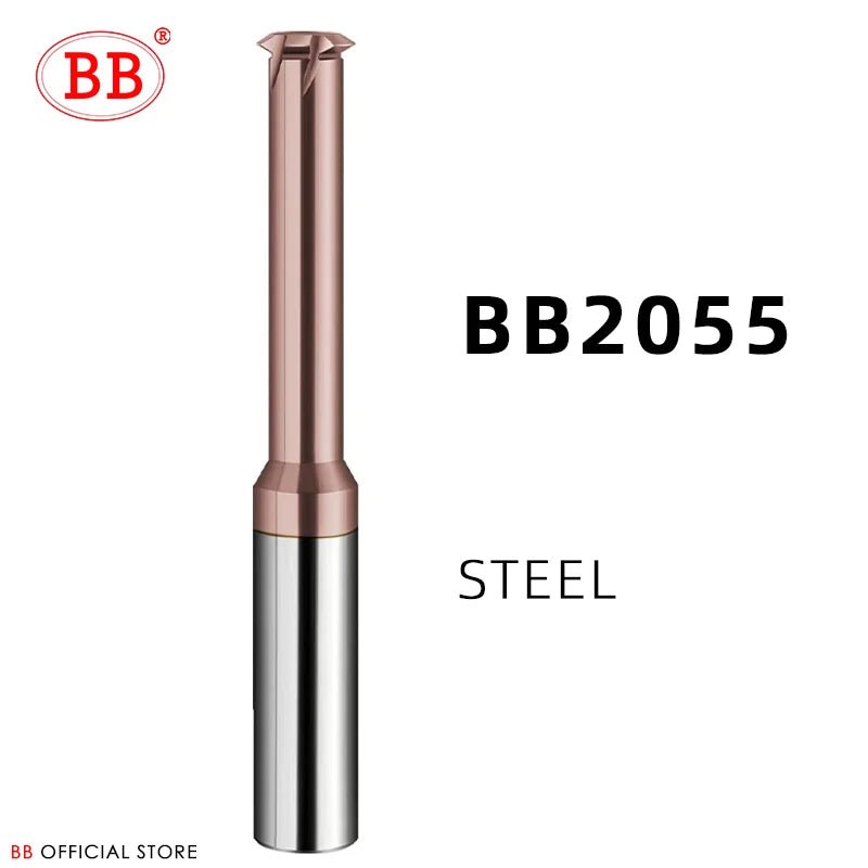 BB 1 Tooth Thread Milling Cutter Tungsten Carbide Steel CNC Machining Aluminum 60 Degree M1.2 M1.6 M2 M2.5 M3 M4 M5 M6 M8