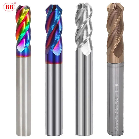 BB End Mill C Tip Angle 45 Degree Corner Chamfer Milling Cutter Deburring CNC Tool Carbide for Steel Aluminum Diameter 3-12mm