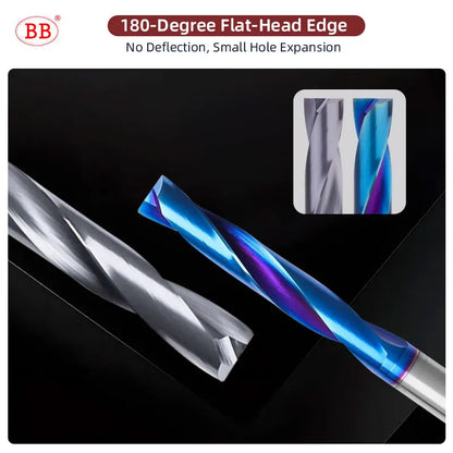 BB Flat Bottom Drill Bit Long Length 2mm-12mm Carbide Hole Drilling Tool BK2055 BL2060