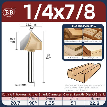 BB V Groove Slot Cutter Woodworking