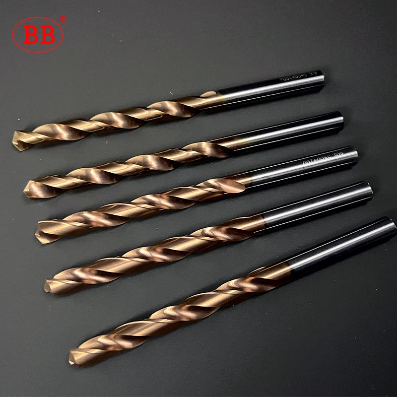 BB Coated Carbide Drill Machine Metal Hole Making Tool for Steel Stainless Steel(0.5~5.4mm)