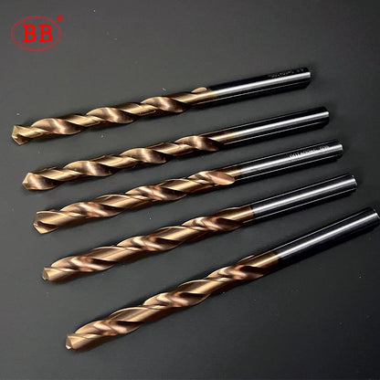 BB 100mm Length Coated Carbide Drill Machine Metal Hole Making Tool for Steel Stainless Steel(1.5~6.45mm)