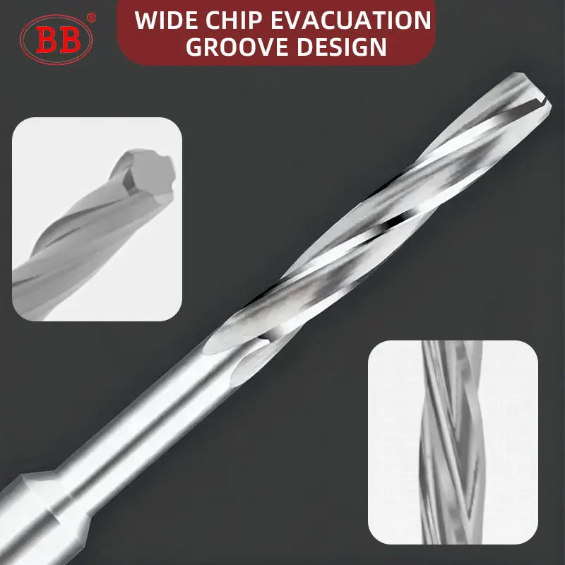 BB Carbide Left-Hand Spiral Flute Reamer | PRO Series BF2055 | Ø2.23–3.95mm External Cooling