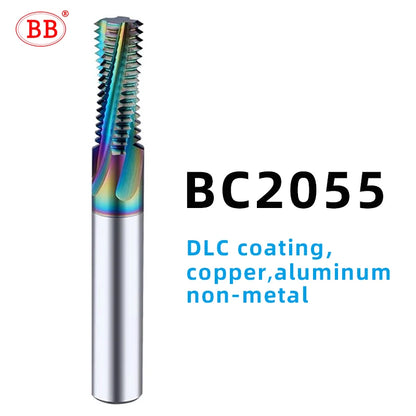 BB UNC UNF NPT BSP G BSPT PT RC Thread Milling Cutter Inch Solid Carbide CNC Pipe Machining Tool 55 60 1/4 3/4 5/16 1/8 3/8 1/2