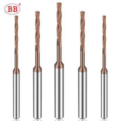 BB Machine Reamer Left Hand Micro Carbide Spiral Flute Coated PRO CNC External Cooling Aluminum Small Hole Making 2.23mm-3.95mm