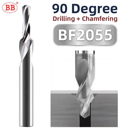 BB Step Drill 90 Degree 180 CNC Precision Solid Carbide Drilling Tools DLC Coated Screw Hole