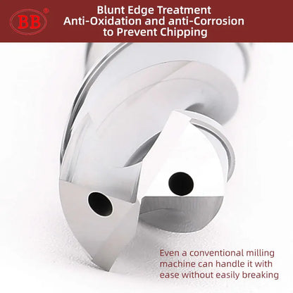 BB Solid Carbide Internal Cooling Drill Bright PRO Bit Hole Drilling 5xD Cutting CNC Tool for Aluminum Diameter 3.0-20mm