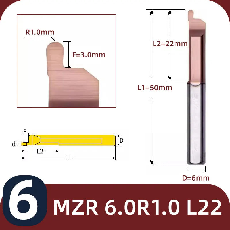 BB MZR Grooving Cutter