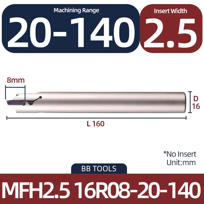 BB MFH MFHR Grooving Cutter Insert Diameter 16 20 25