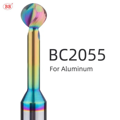 BB Ball T Shape Cutter Undercutting 3D Arc Ball Nose Tool R2 R3 R4 R5 R6 Wood Plastic Metal BC2055 BB2055
