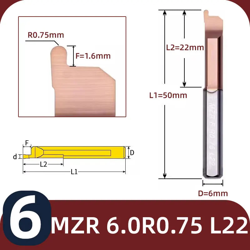 BB MZR Grooving Cutter