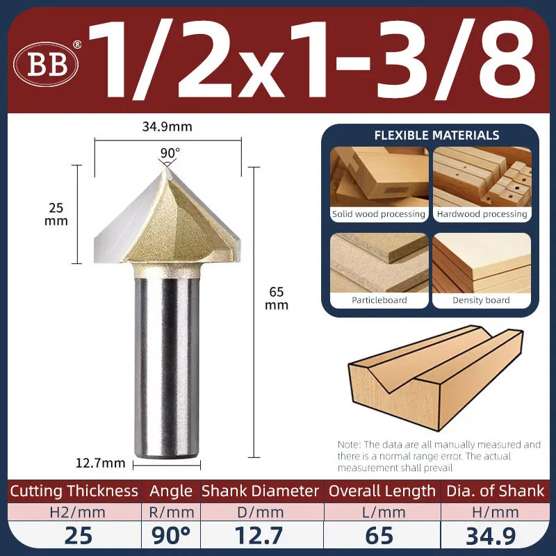 BB V Groove Slot Cutter Woodworking