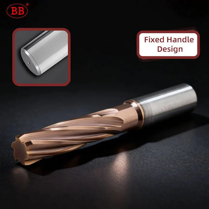 BB Reamer 7.54-9.26mm Carbide Spiral Flute Pro External Cooling Coated CNC Machine for Metal Steel BB2055