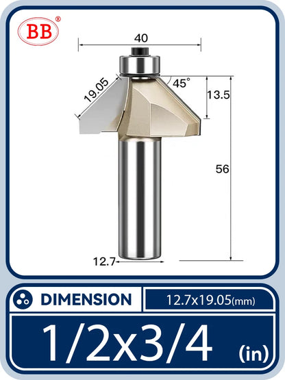 BB Bevel Cutter Chamfer Router Bit