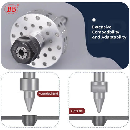 BB Holder for Drill Thermal Friction Hot Melt Cooling Tool ER20 ER25 ER32 Stable Precision Workpiece Holding