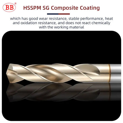 BB Drill Bit CNC HSS-PM Cobalt Drilling Tool Powder Metallurgy Superalloy High Performance for Metal Steel SUS Stainless Steel