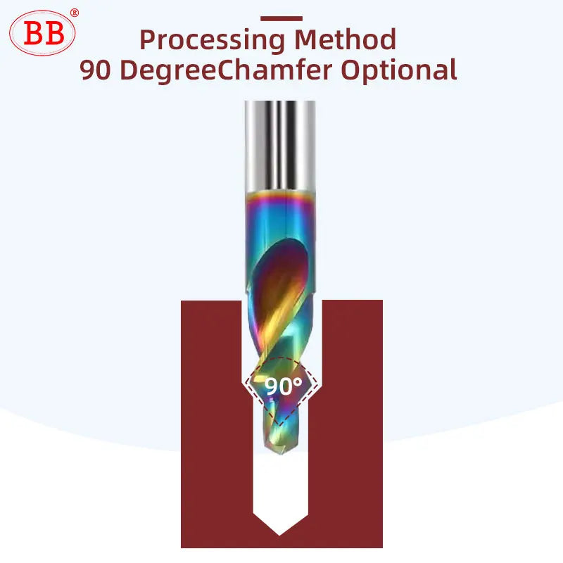 BB Step Drill 90 Degree 180 CNC Precision Solid Carbide Drilling Tools DLC Coated Screw Hole