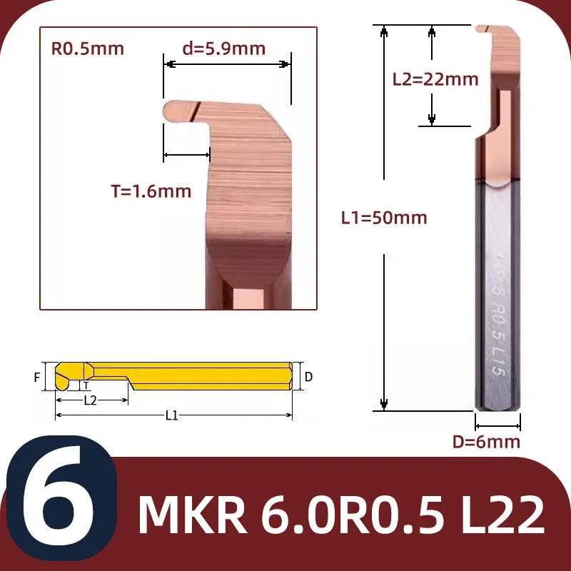 BB MKR Grooving Cutter