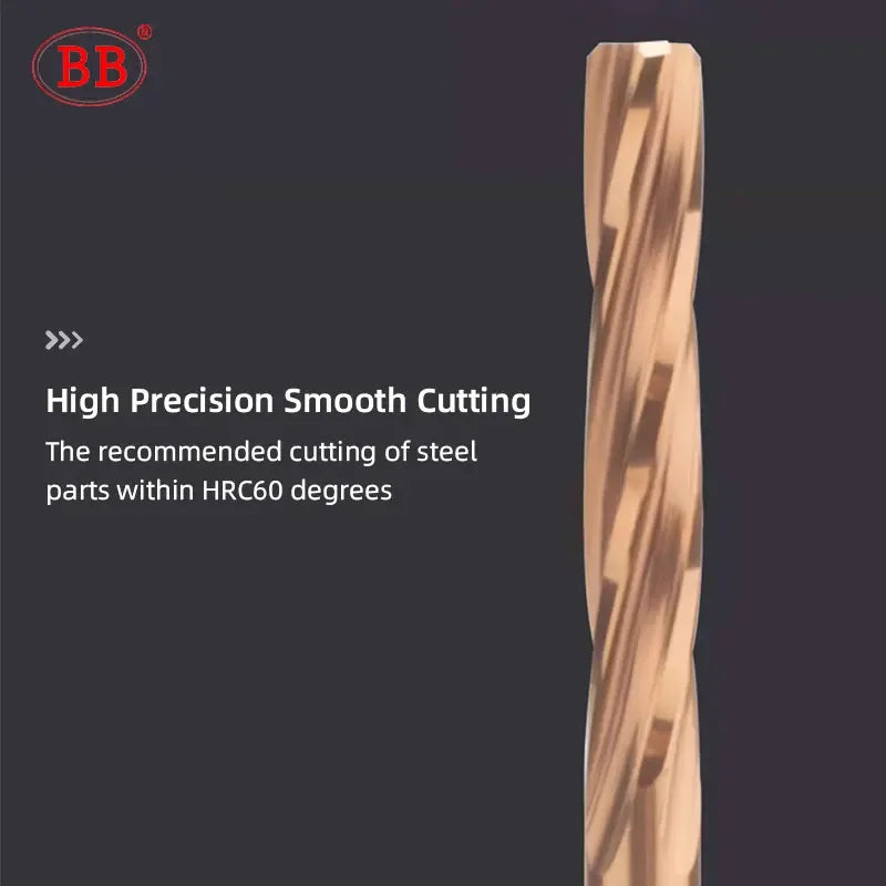 BB Carbide Drilling Tool Machine CNC Spiral Flute External Cooling Reamer PRO for Aluminum Diameter 2.23-3.95