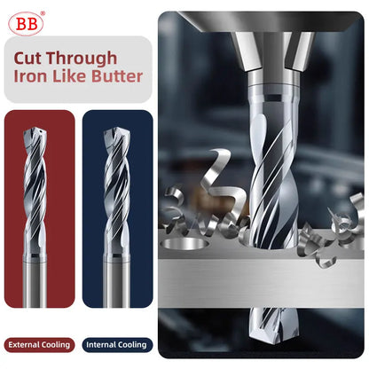 BB Pro Drill for Stainless Steel 5D Hole Making Efficiency Bit Internal Cooling