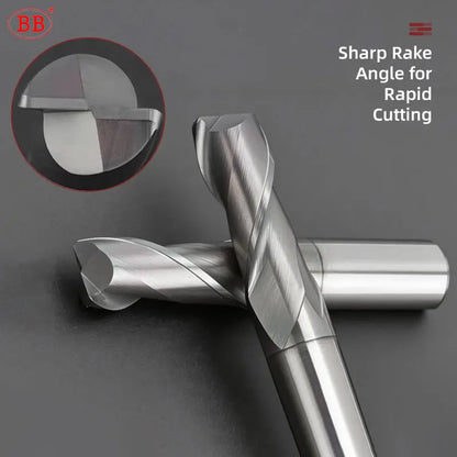 BB 2F Corner Radius End Mill for Metal Steel Iron BK2055