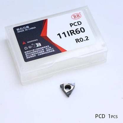 BB Carbide Threading Insert 16ER 16IR 11IR AG55 AG60 External Internal Indexable Lath Turning Cutter Steel Aluminum CBN PCD