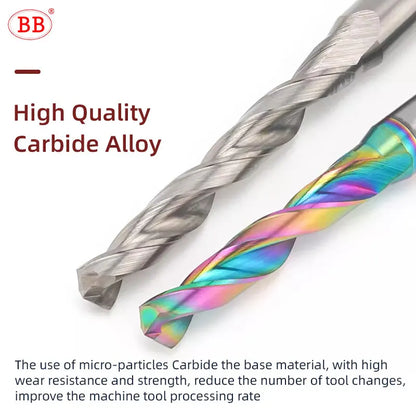 BB Carbide Drill 5xD for Aluminum Copper DLC Coating CNC High Performance Hole Making Tool
