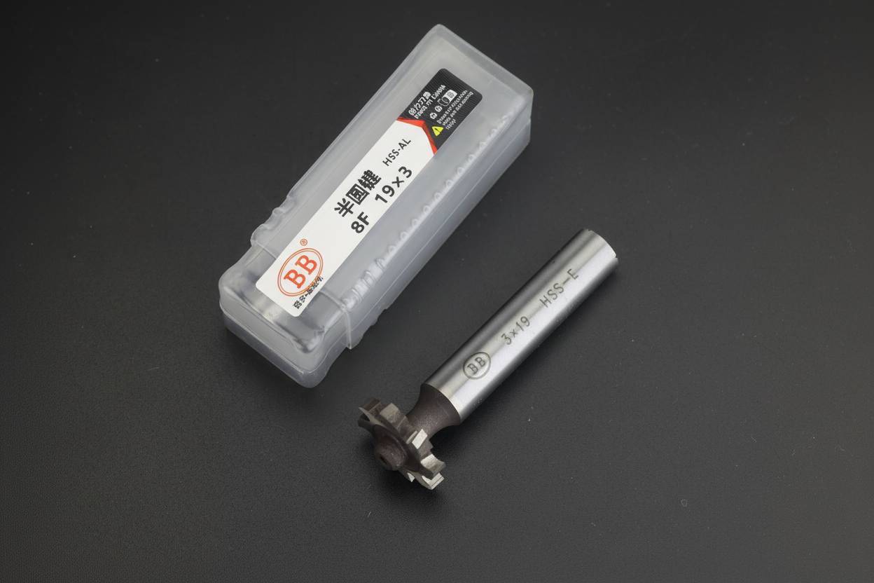 BB Woodruff Keyway Cutter Premium Product Photography - Professional Industrial Cutting Tool