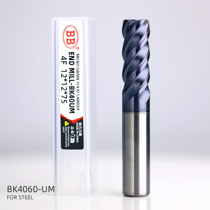 BB Unequal Helix Carbide End Mill | JIN / BK40-SUS / BK40-UM | Dynamic & Trochoidal Milling